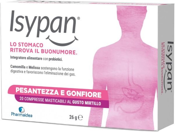 Pesantezza e Gonfiore - 40 Compresse Masticabili con Enzimi Digestivi e Carbone Attivo - Sollievo Rapido dai Gas e dalla Digestione Lenta [Pack of 2]