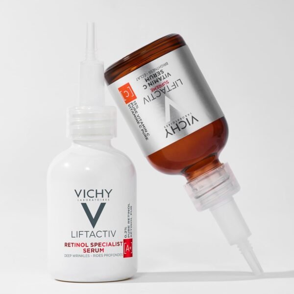 Vichy Liftactiv Specialist Retinol Serum, Siero Antietà al Retinolo, Adatto a Tutti i Tipi di Pelle, Azione Correttiva, Effetto Uniformante e Rigenerante, Formula con Tecnologia Retinol Guard, 30 ml