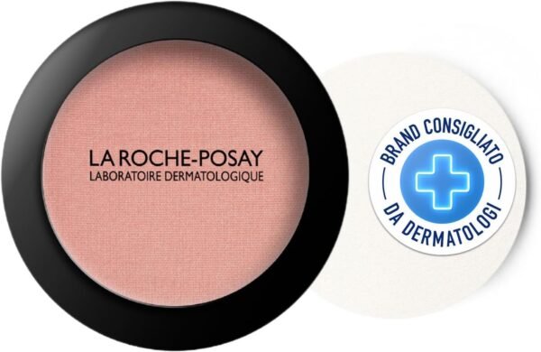 La Roche-Posay Toleriane Blush, Per tutte le pelli, Pelle sensibile, Ravviva il tono, Definisce i tratti del viso, Con talco e pigmenti purificati, Tonalità rosa, 5 g
