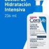 CeraVe lozione idratante intensiva per pelli molto secche, azione lenitiva, sollievo immediato dal prurito con 3 ceramidi essenziali, idrourea e burro di karitè, 8 oz