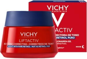 61zHNHpNAWL._AC_SL1200_.jpg Vichy Liftactiv B3 Crema Notte Antimacchia per Pelli Mature, Pelle più Luminosa e Radiosa, Macchie Ridotte, Arricchita con Niacinamide e Retinolo, 50 ml