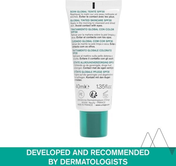 Uriage Hyseac SPF30 Trattamento globale anti-imperfezioni con AHA e acido salicilico - Riduce la lucentezza della pelle e uniforma la pelle - Elevata protezione UVA/UVB