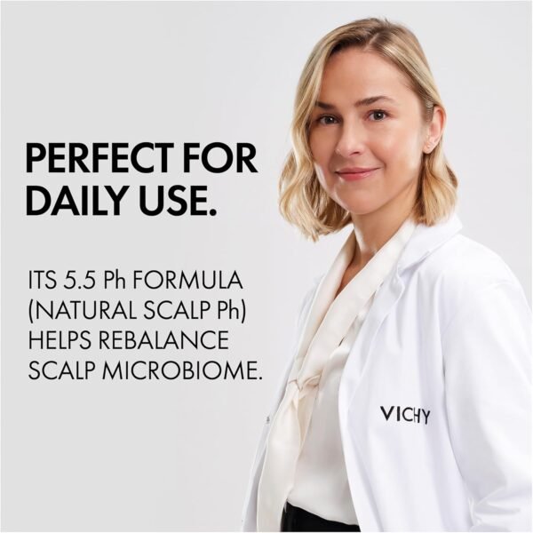 Vichy Dercos Shampoo Antiforfora K Per Tutti i Tipi di Capelli, Azione Purificante ed Esfoliante, Rimuove Sebo e Residui, Arricchito con Acido Salicilico, Piroctolamina e Glicerina, 250 ml
