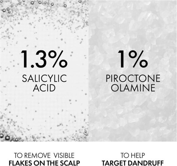 Vichy Dercos Shampoo Antiforfora K Per Tutti i Tipi di Capelli, Azione Purificante ed Esfoliante, Rimuove Sebo e Residui, Arricchito con Acido Salicilico, Piroctolamina e Glicerina, 250 ml