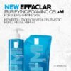 La Roche-Posay, Effaclar Eco-Recharge Gel schiumogeno purificante, Deterge e opacizza delicatamente, Formula senza sapone, PH fisiologico, Per pelli grasse a tendenza acneica, 400 ml