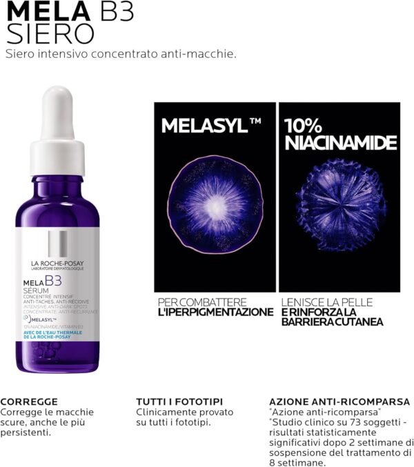 Duo Apple B3 La Roche-Posay: siero antimacchia 30 ml + crema 40 ml | Trattamento Uniformante Completo con Melasyl e Niacinamide