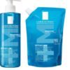 La Roche-Posay, Effaclar Eco-Recharge Gel schiumogeno purificante, Deterge e opacizza delicatamente, Formula senza sapone, PH fisiologico, Per pelli grasse a tendenza acneica, 400 ml